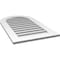 Ekena Millwork Round Top Surface Mount PVC Gable Vent: Functional, w/ 3-1/2"W x 1"P Standard Frame, 22"W x 38"H GVPRT22X3801SF - alternate 4